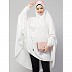  Stretchable Jersey prayer Hijab - White